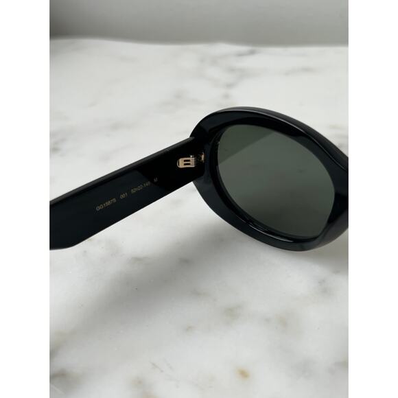 NEW Gucci GG1587S 001 Oval Black Sunglasses main image 6